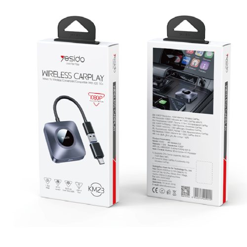 Yesido KM23 Wireless Intelligent Connection Dual-band WIFI Free Adapter Inside Wireless Carplay - Image 3