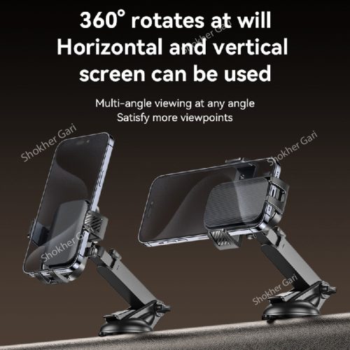 YESIDO C267 Suction Press Car Phone Holder - Image 3