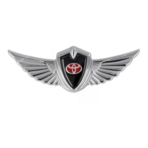 1pcs Car Body 3D Metal Logo Wings Sticker - Image 2