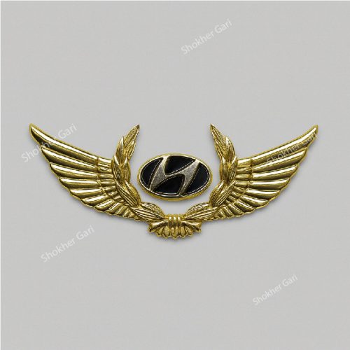 Golden metal car Logo Premium stickers - Image 6