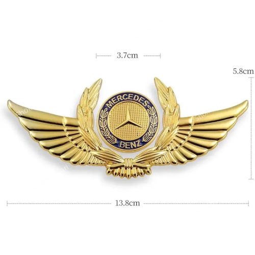 Golden metal car Logo Premium stickers - Image 4