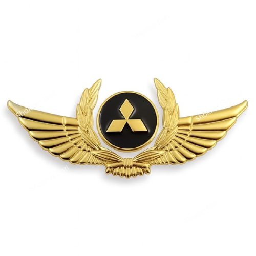 Golden metal car Logo Premium stickers - Image 7