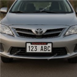 2 Pcs Number Plate Casing Plastic