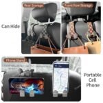 1 Pcs 2 in 1 PVC Car Seat Hanger Holder for Bags Double