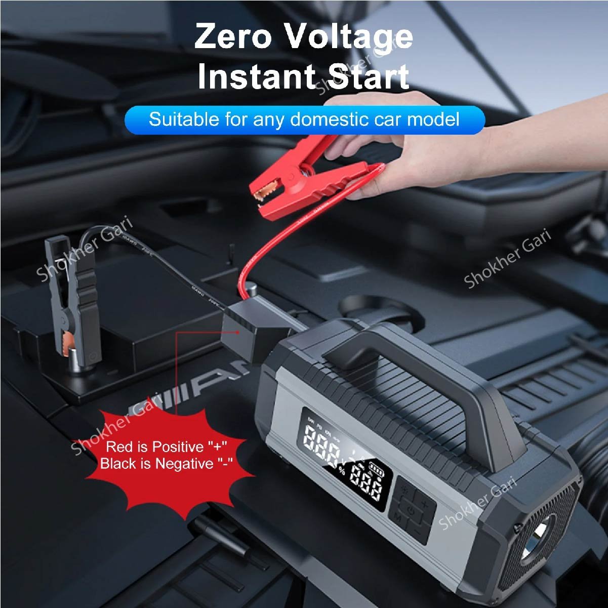 SG1518 Yesido 5-in-1 Jump Starter – 10000mAh 13990 TK (2) Yesido 5-in-1 Jump Starter – 10000mAh - Image 1