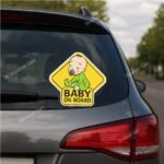 1pcs (D) Baby In Car Sticker 350 TK