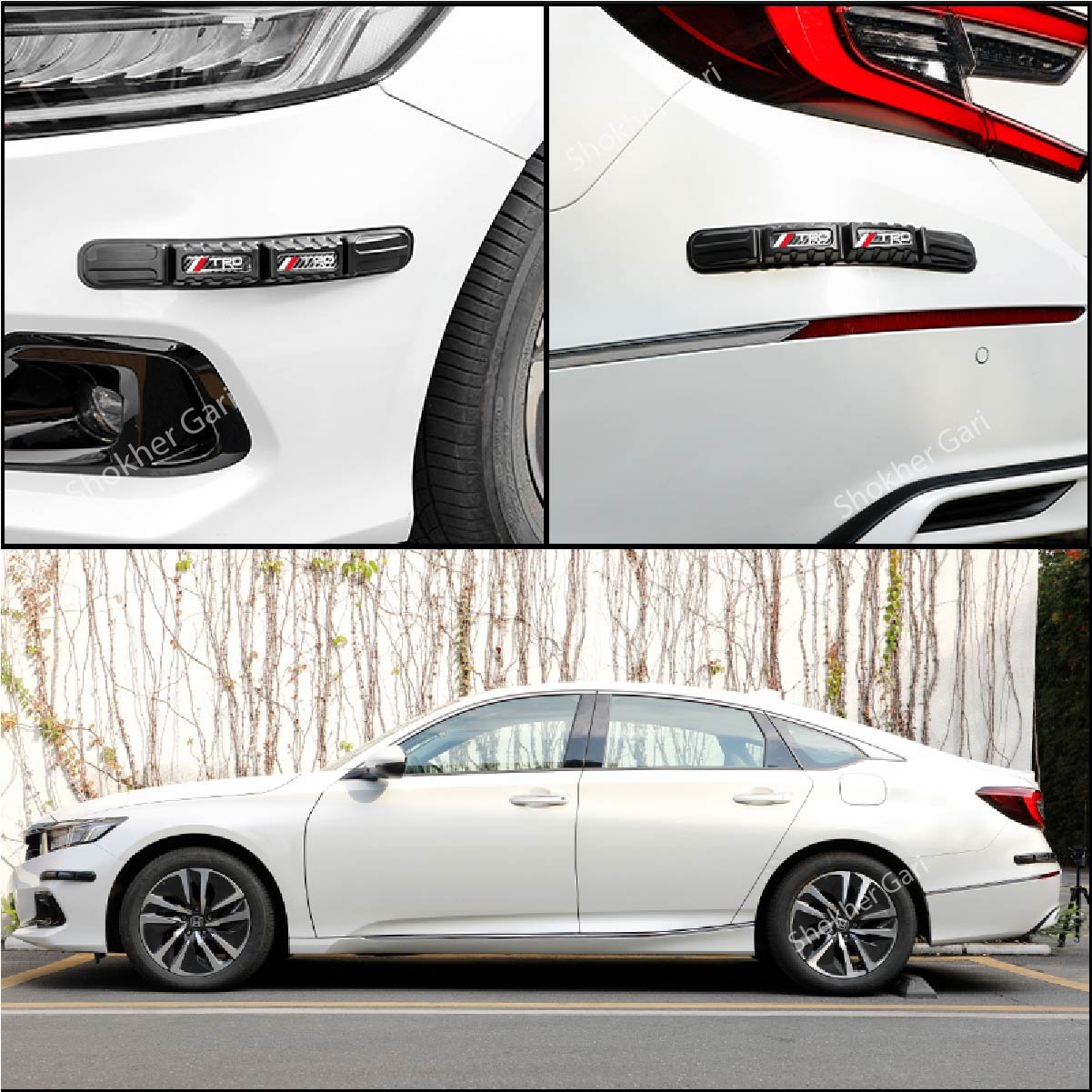 SG1543 Car Corner TRD Bumper Protector Flexible plastic (3) Car Corner TRD Bumper Protector Flexible plastic - Image 1