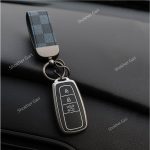 Silver TPU remote cover & Keyring for Toyota Chr, Prius, Corolla Cross etc